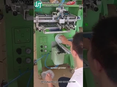 Tek kullanımlık kase için eğri ekranlı yazıcı baskı logosu