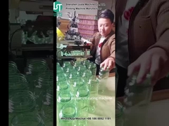 Kavisli ekranlı yazıcı cam şişe bardağı için logo baskı